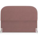 Ver mais imagens de Cabeceira Cama Box Casal 195cm Lanna com Puff Recamier Doha W01 Suede Rosê - Lyam Decor
