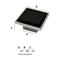 Ver imagem 2 de Puxador Cristal - IL 4517 - Preto - 80MM