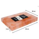 Ver imagem 2 de Pedra De Sal Rosa do Himalaia 30x20x4 cm com suporte de metal VELEZ