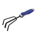 Ver imagem 1 de Ancinho De 3 Dentes  Para Jardinagem Aço Carbono Cabo Emborrachado Azul Durín