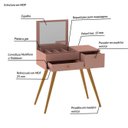 Ver imagem 7 de Penteadeira Retrô com Espelho Cristal