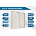 Ver imagem 2 de Guarda Roupa 2 Portas de Correr e 4 Gavetas Zurique Peroba - Europa