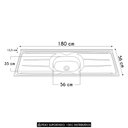 Ver imagem 4 de Armário de Cozinha CP07 com Pia 180cm Pérola Z34 Branco - Mpozenato