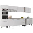Ver imagem 1 de Armário de Cozinha CP07 com Pia 180cm Pérola Z34 Branco - Mpozenato