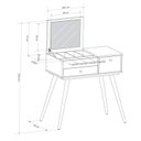 Ver mais imagens de Penteadeira Retrô com Espelho Cristal