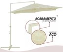 Ver imagem 5 de Ombrellone Sombreiro de Jardim Tenda Suspensa 3m Extrutura em Aço com Base P/ Piscina, Hotel, Jardim