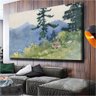 Quadro Bosques do Norte Adirondacks Winslow Homer:90x60 cm/DOURADA - 3