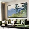 Quadro Bosques do Norte Adirondacks Winslow Homer:90x60 cm/DOURADA - 4