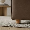 Ver mais imagens de Sofá Modular 2 Lugares Block 148 cm Pes Madeira Courino Tcs 729 Moll