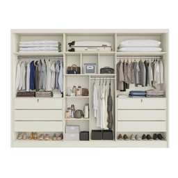 Guarda Roupa Valência 6 Portas 6 Gavetas Espelhado Mdf - Mademarcs - 3