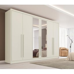 Guarda Roupa Valência 6 Portas 6 Gavetas Espelhado Mdf - Mademarcs - 1