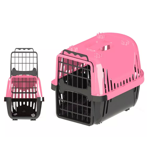 Caixa de Transporte Pet Injet Evolution para Cães Rosa - Rosa - 1