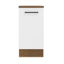 Ver imagem 7 de Balcão Armário de Cozinha 40 cm 1 Porta Rustic/Branco Agata Madesa