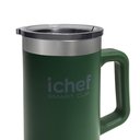 Ver imagem 5 de Duas Canecas Térmica para Chopp com Tampa Smart Cup Ichef 710 ml | Verde