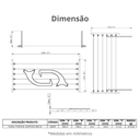 Ver imagem 3 de Varal Portátil Suspenso para Janela/ Porta 6 Varetas 30 X 80cm Plástico e Alumínio Durín