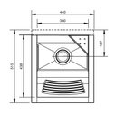Ver imagem 2 de Tanque de Sobrepor Docol Reto 44x51 017048CH Inox Alto Brilho