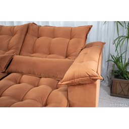 Sofá Retrátil e Reclinável Ipanema 1,80m em Tecido Veludo C/pillow Nos Braços - Montagem Inclusa:ter - 3
