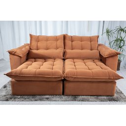 Sofá Retrátil e Reclinável Ipanema 1,80m em Tecido Veludo C/pillow Nos Braços - Montagem Inclusa:ter - 5