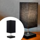 Ver imagem 2 de Abajur Luminaria de Mesa Quadrado Mdf Interruptor Ref 49 Decoração Casa Sala Quarto Escritório