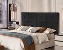 Ver imagem 1 de Painel de Cama Box Botão Casal 1,40 Elegance Cor Preto - Comprar Moveis em Casa