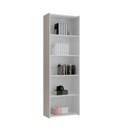 Estante Para Livros Suiça Branco Casa Mobilia - 3