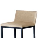 Ver imagem 3 de Kit 3 Banquetas Alta C/ Encosto e Apoio de Pés Courino Área Gourmet Base Preta - Twdecora