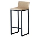 Ver imagem 1 de Kit 3 Banquetas Alta C/ Encosto e Apoio de Pés Courino Área Gourmet Base Preta - Twdecora