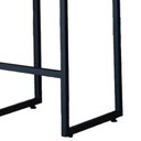 Ver imagem 2 de Kit 3 Banquetas Alta C/ Encosto e Apoio de Pés Courino Área Gourmet Base Preta - Twdecora