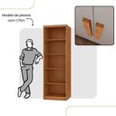 Ver imagem 4 de Multiuso Lavanderia Lirio Mdf 2 Portas e 4 Prateleiras Naturalle/off White