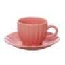 Jogo 4 Xícaras com Pires para Café Cha 150ml Bella Rosa - 2