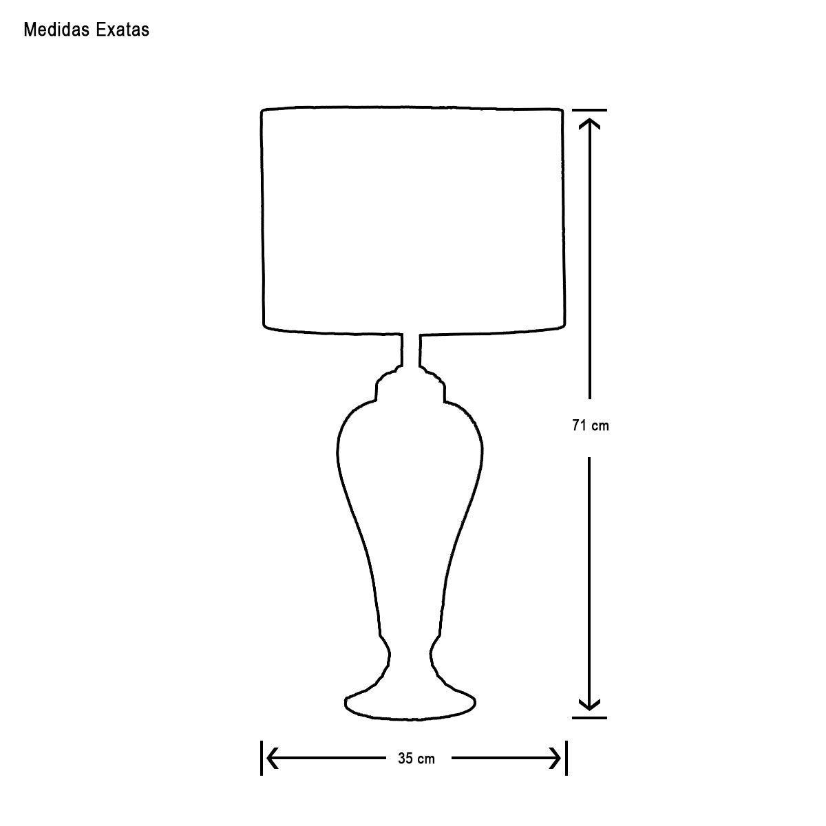 Abajur Grande para Sala Luminária Havana Marrom Petra com Cúpula 71x35 cm - 2