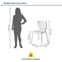 Ver imagem 4 de Kit 6 Cadeiras Empilháveis Base Aço Tubular Mono Branco