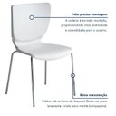 Ver imagem 7 de Kit 6 Cadeiras Empilháveis Base Aço Tubular Mono Branco