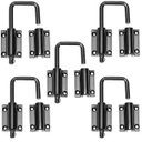 Ver imagem 2 de KIT 05 TRINCOS DE ALUMÍNIO PARA PORTA CAMARÃO - PRETO