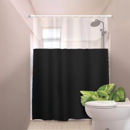 Cortina de Box Banheiro Pvc com Visor Liso 138x198cm:branco - 7