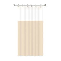 Cortina de Box Banheiro Pvc com Visor Liso 138x198cm:branco - 4
