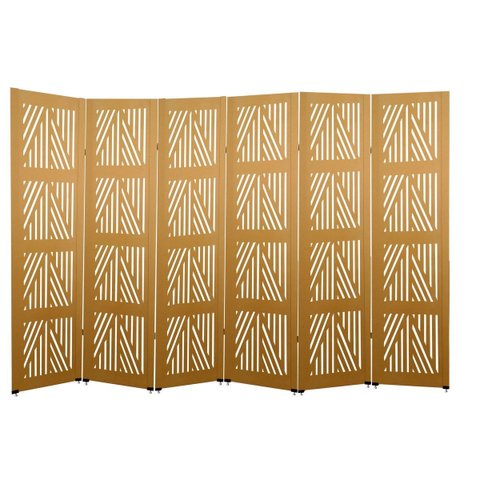 Biombo Mauri 6 Folhas c/ 12 Pezinhos