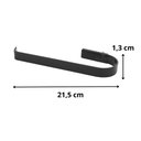 Ver imagem 4 de Suporte Porta Toalha De Rosto Banho Banheiro Quadrado Preto