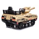 Ver imagem 4 de Carrinho Elétrico Mini Tanque com Som Luz e Disparador de Munição Camuflado Amarelo G31 - Gran Belo