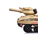 Ver imagem 5 de Carrinho Elétrico Mini Tanque com Som Luz e Disparador de Munição Camuflado Amarelo G31 - Gran Belo