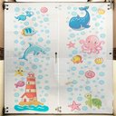 Ver imagem 1 de Adesivo Para Vidro Box Banheiro Jateado Decorado Fundo do Mar Prova D'agua - 1,20 x 2,00m