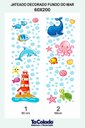 Ver imagem 2 de Adesivo Para Vidro Box Banheiro Jateado Decorado Fundo do Mar Prova D'agua - 1,20 x 2,00m