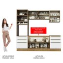 Ver imagem 5 de Cozinha Completa Madesa Lux 240002 com Armário e Balcão Rustic/Branco Veludo Cor:Rustic Branco Velud