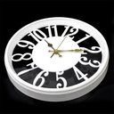 Ver imagem 2 de Relógio de Parede Minimalista Decorativo Branco 30cm Vazado