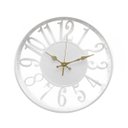 Ver imagem 1 de Relógio de Parede Minimalista Decorativo Branco 30cm Vazado
