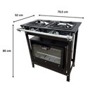 Ver imagem 5 de Fogão 2 Bocas Simples Cefaz com Forno Linha Gold Alta Pressão CFZG-119