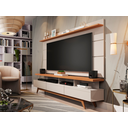 Ver imagem 2 de Rack com Painel de Sala Vivare Wood 1,80 Giga Móveis:OffWhite/Nature