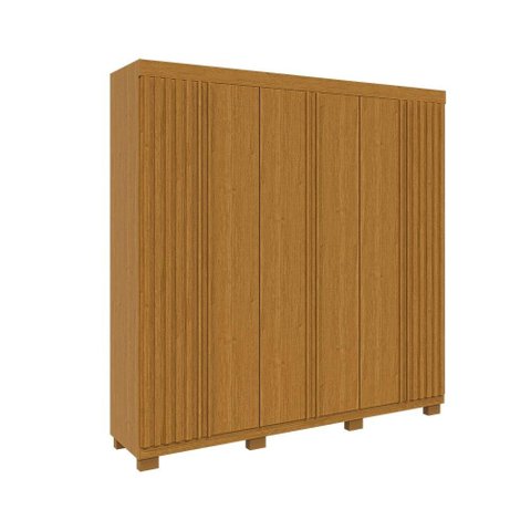 Guarda Roupa Casal 100% Mdf 6 Portas Ripado 6 Gavetas Eliza Acp Móveis Cinamomo