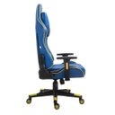 Ver imagem 6 de Cadeira Gamer MaxRacer Tactical CBF Azul  Amarelo Licenciada