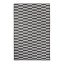 Ver imagem 1 de Tapete Sala Sem Pelo Listrado Preto Prata 300x300 cm Listras